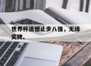 jinnianhui-世界杯遗憾止步八强，无缘奖牌。